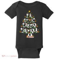 Taekwondo Lover Xmas Lighting Taekwondo Christmas Tree Baby Bodysuit thumb 0