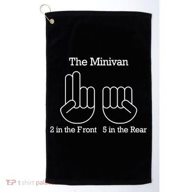 The Minivan 2 In The Front 5 In The Rear Golf Towel