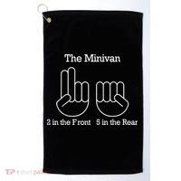 The Minivan 2 In The Front 5 In The Rear Golf Towel thumb 0