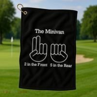 The Minivan 2 In The Front 5 In The Rear Golf Towel thumb 1
