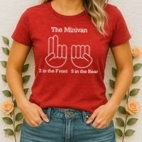 The Minivan 2 In The Front 5 In The Rear Women's T-Shirt thumb 2