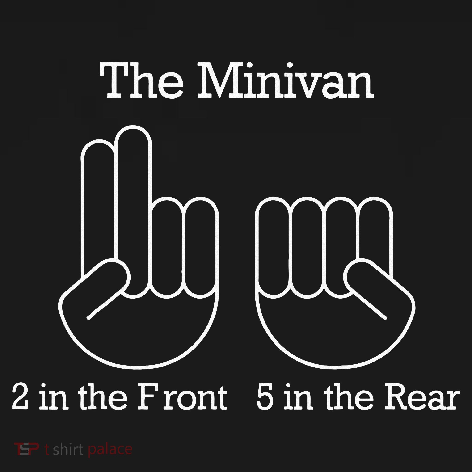 The Minivan 2 In The Front 5 In The Rear Ornament