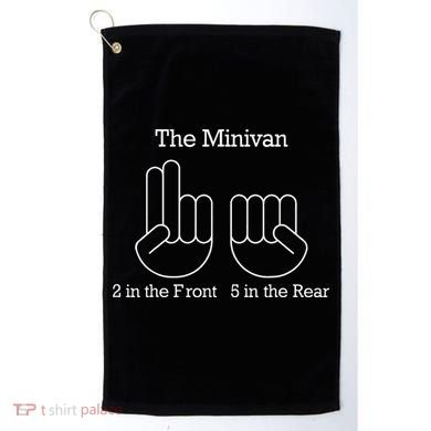 The Minivan 2 In The Front 5 In The Rear Golf Towel