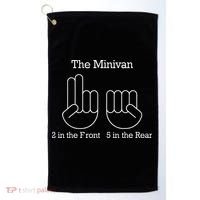 The Minivan 2 In The Front 5 In The Rear Golf Towel thumb 0