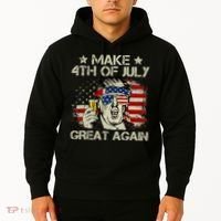 Trump Make 4th of July Great Again Merica Beer Drinking Hoodie thumb 2