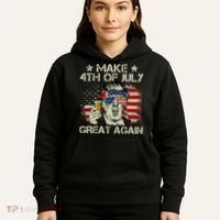 Trump Make 4th of July Great Again Merica Beer Drinking Hoodie thumb 5