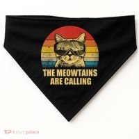 The Meowtains Are Calling Funny Cat Ski Snowboard Goggles Gift USA-Made Doggie Bandana thumb 0