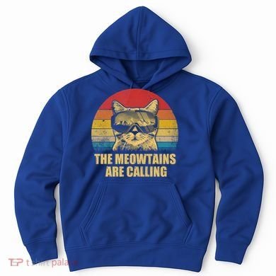 The Meowtains Are Calling Funny Cat Ski Snowboard Goggles Gift Hoodie