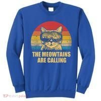 The Meowtains Are Calling Funny Cat Ski Snowboard Goggles Gift Sweatshirt thumb 0