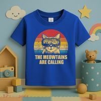 The Meowtains Are Calling Funny Cat Ski Snowboard Goggles Gift Toddler T-Shirt thumb 3