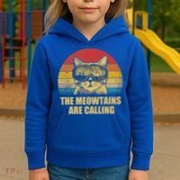 The Meowtains Are Calling Funny Cat Ski Snowboard Goggles Gift Kids Hoodie thumb 3