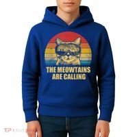 The Meowtains Are Calling Funny Cat Ski Snowboard Goggles Gift Kids Hoodie thumb 4