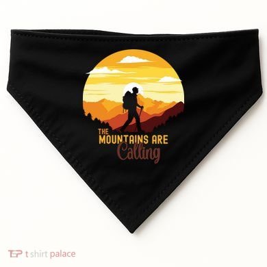 The Mountains Are Calling USA-Made Doggie Bandana