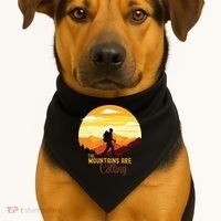 The Mountains Are Calling USA-Made Doggie Bandana thumb 1
