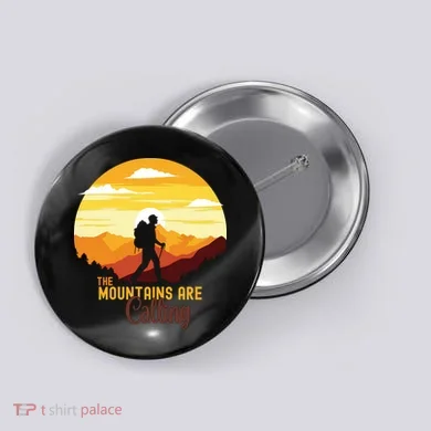 The Mountains Are Calling Button