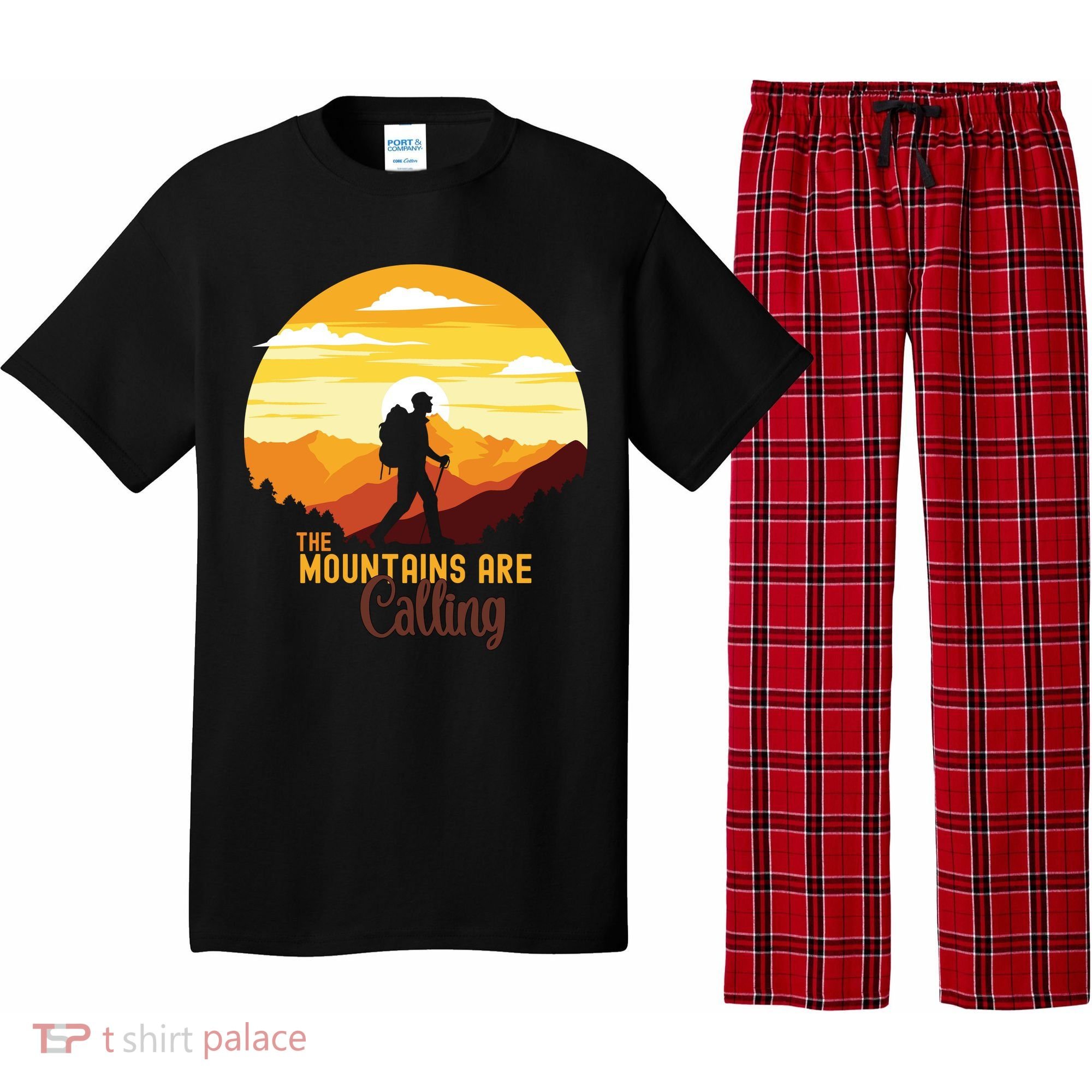 The Mountains Are Calling Pajama Set
