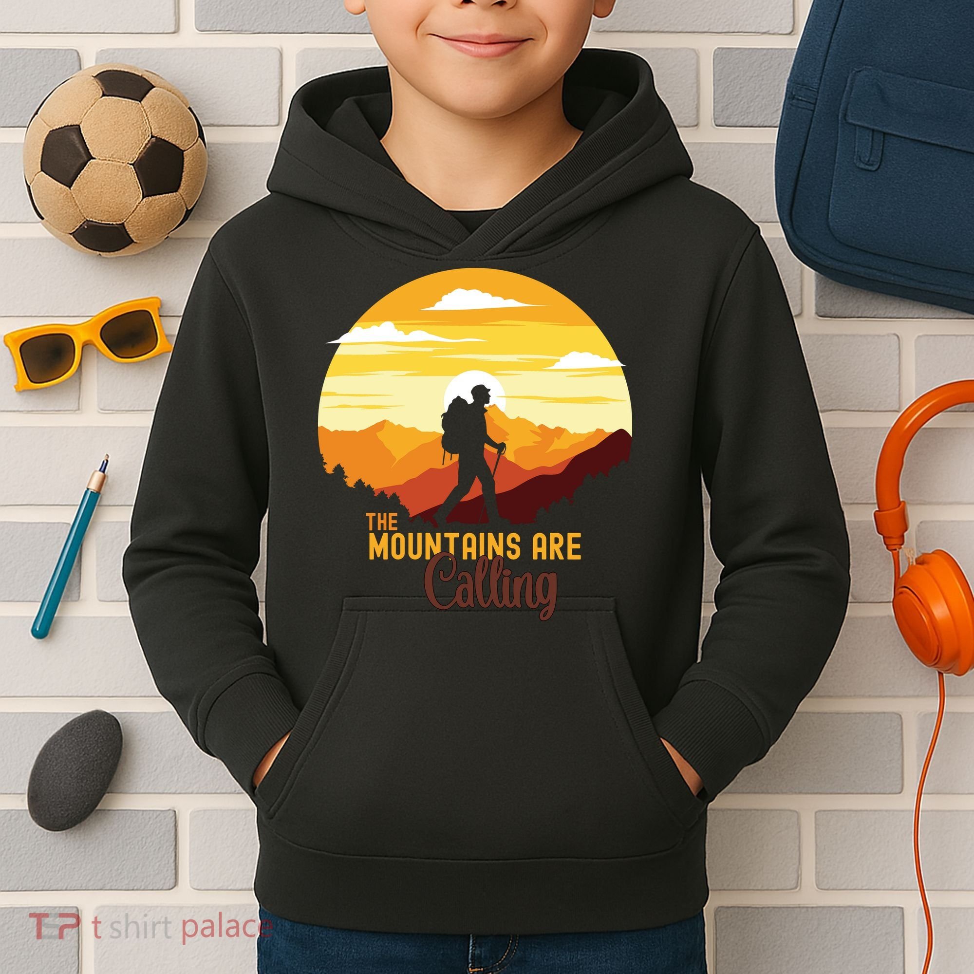 The Mountains Are Calling Kids Hoodie