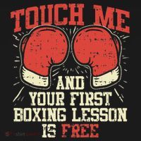 Touch Me And Your First Boxing Lesson Is Free Backpack thumb 2