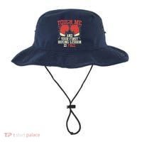 Touch Me And Your First Boxing Lesson Is Free Bucket Hat thumb 0