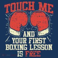 Touch Me And Your First Boxing Lesson Is Free Visor thumb 3