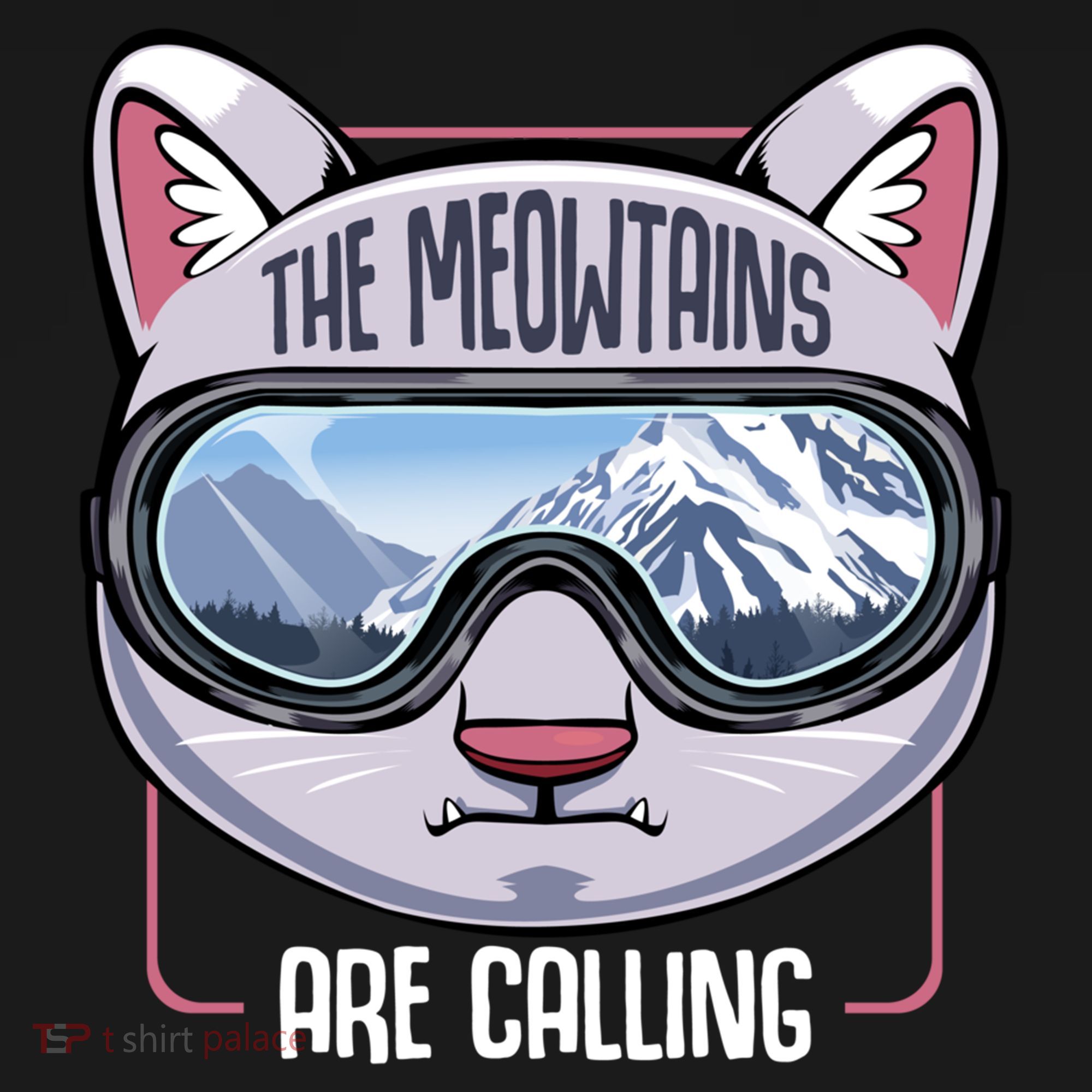 The Meowtains Are Calling Ski Snowboard Skiing Snowboarding Gift Ornament