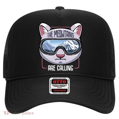 The Meowtains Are Calling Ski Snowboard Skiing Snowboarding Gift Hat