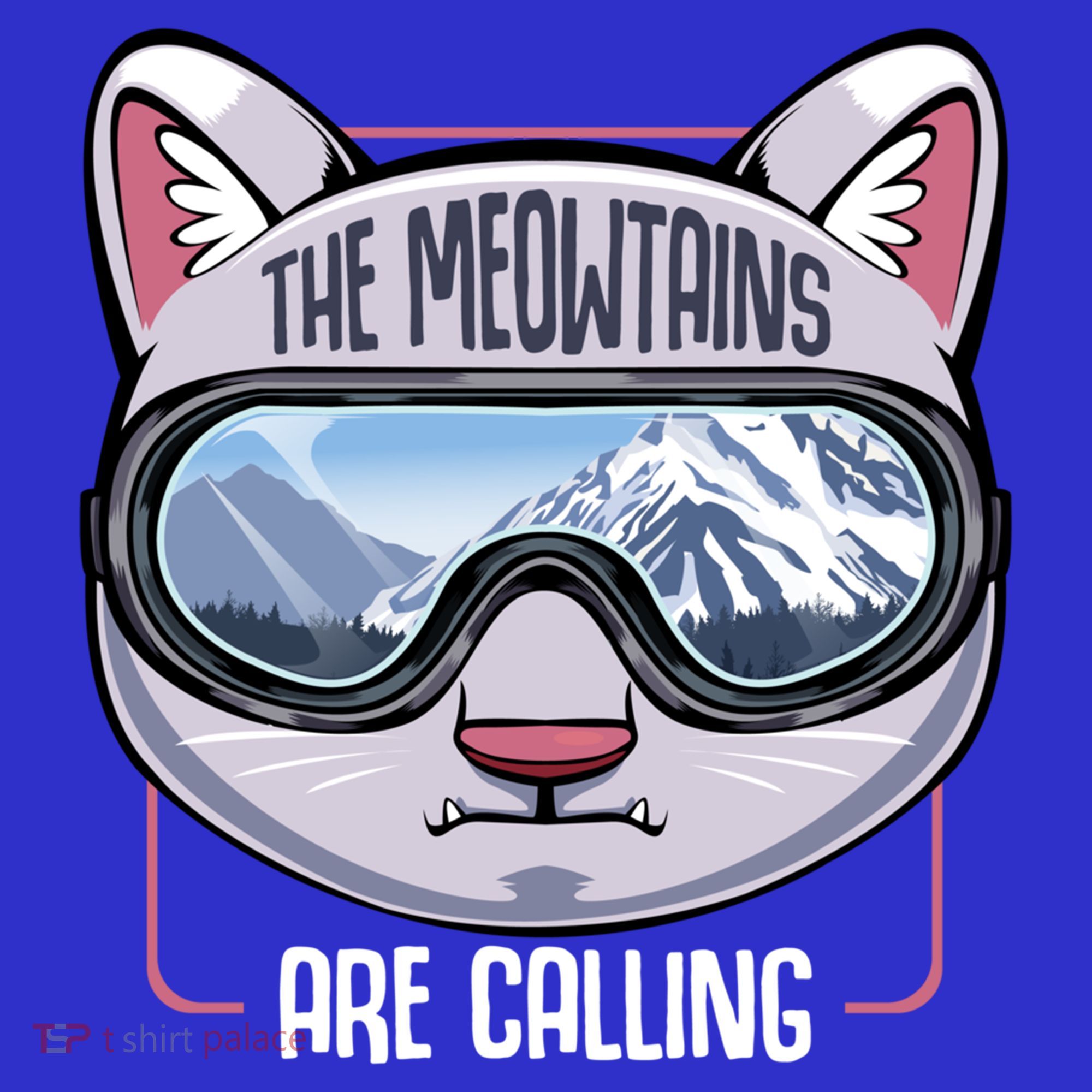 The Meowtains Are Calling Ski Snowboard Skiing Snowboarding Gift Women's Tank Top