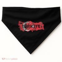 Turkish Map And Flag Souvenir Distressed Turkiye USA-Made Doggie Bandana thumb 0