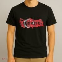 Turkish Map And Flag Souvenir Distressed Turkiye T-Shirt thumb 3