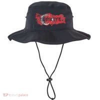Turkish Map And Flag Souvenir Distressed Turkiye Bucket Hat thumb 0