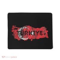 Turkish Map And Flag Souvenir Distressed Turkiye Mousepad thumb 0