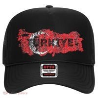 Turkish Map And Flag Souvenir Distressed Turkiye Hat thumb 0