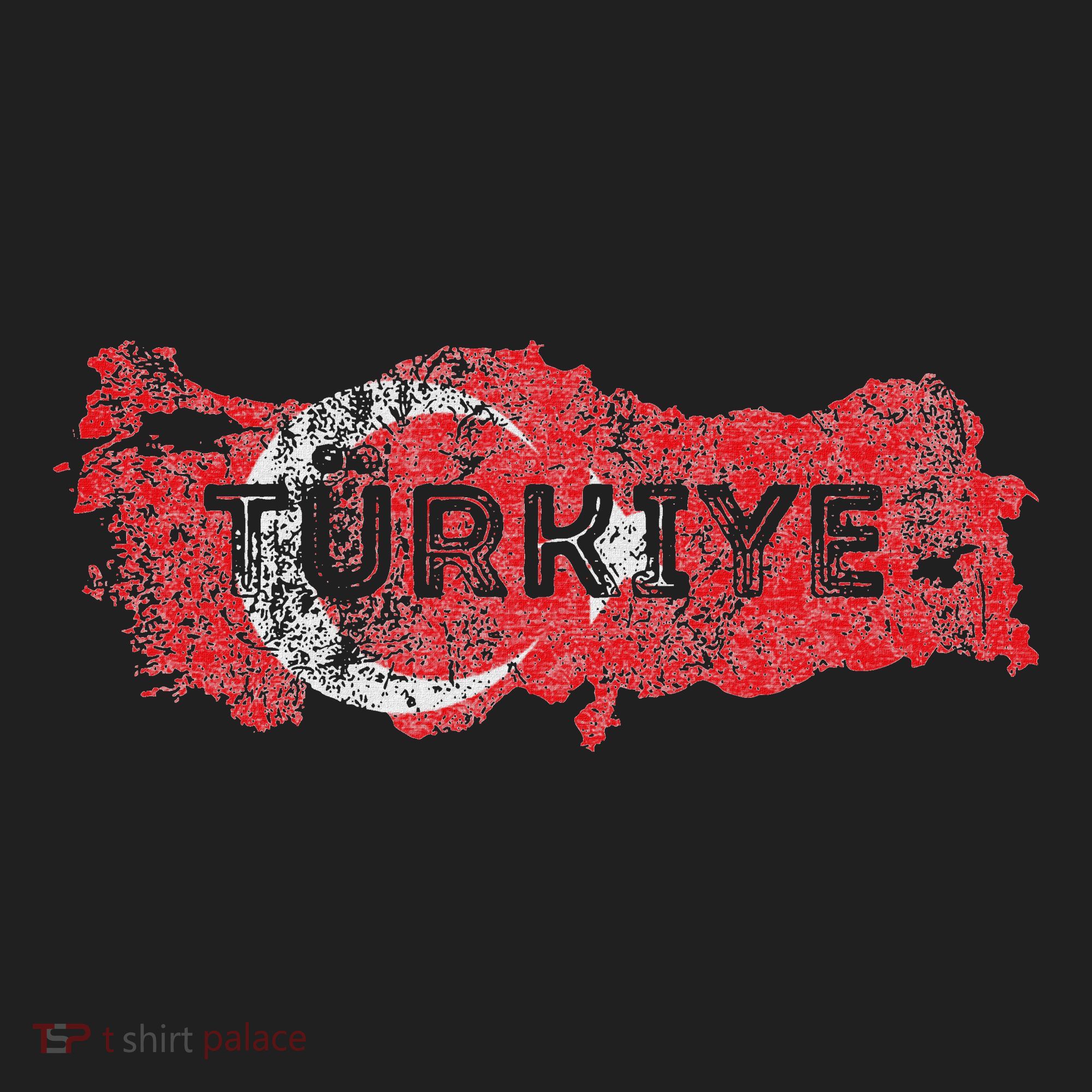 Turkish Map And Flag Souvenir Distressed Turkiye Hat