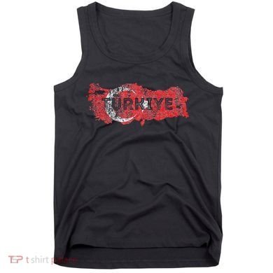 Turkish Map And Flag Souvenir Distressed Turkiye Tank Top