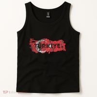Turkish Map And Flag Souvenir Distressed Turkiye Tank Top thumb 2