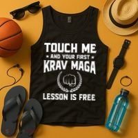 Touch Me And Your First Krav Maga Lesson Is Free Tank Top thumb 4