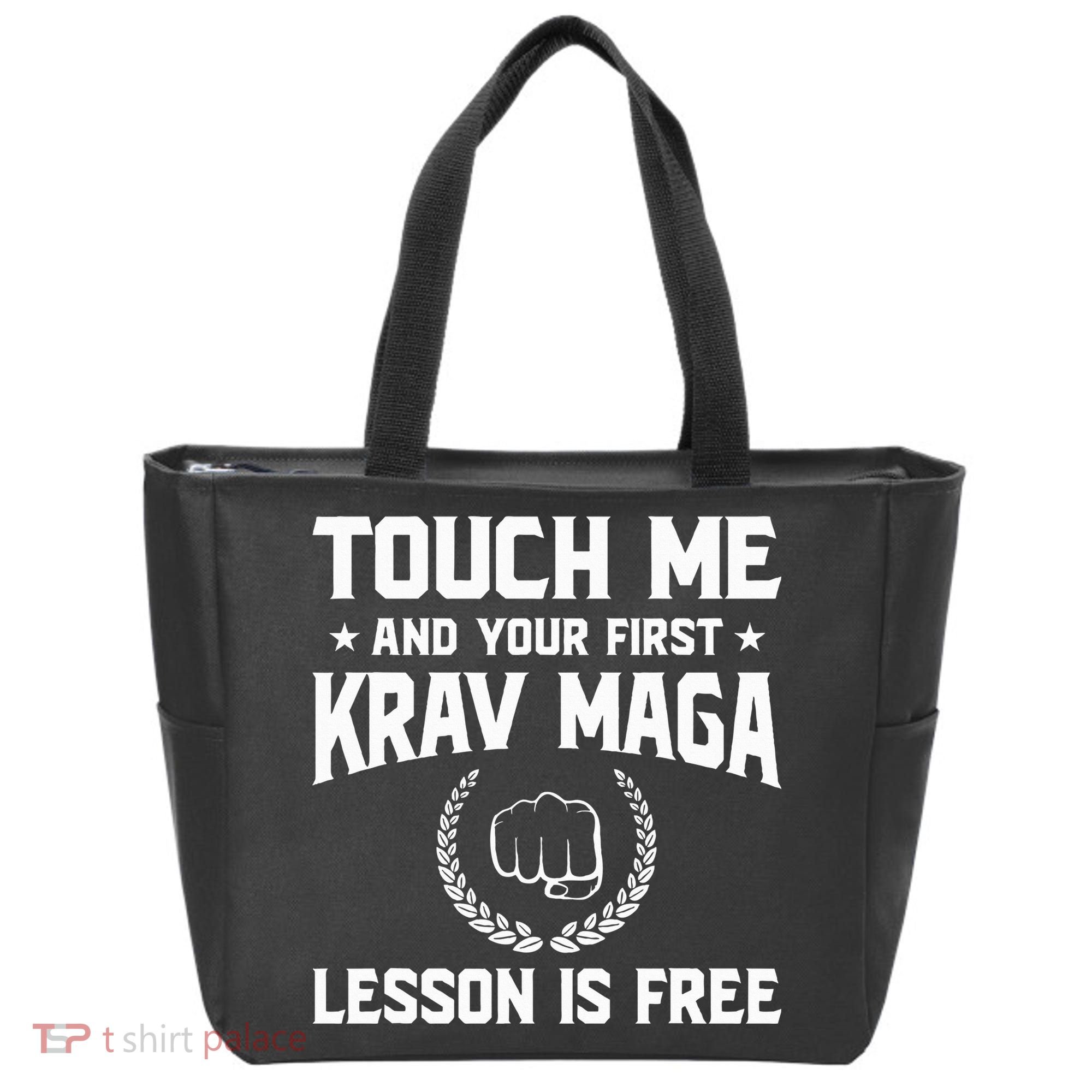 Touch Me And Your First Krav Maga Lesson Is Free Tote Bag