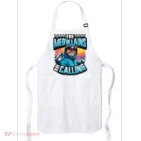 The Meowtains Are Calling Snowboard Cat Skiing Apron thumb 0