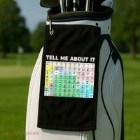 Tell Me About It Speech Language Pathology AAC Sped Teacher Golf Towel thumb 2