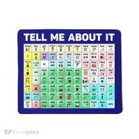 Tell Me About It Speech Language Pathology AAC Sped Teacher Mousepad thumb 0