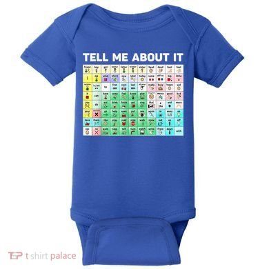 Tell Me About It Speech Language Pathology AAC Sped Teacher Baby Bodysuit