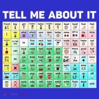 Tell Me About It Speech Language Pathology AAC Sped Teacher Toddler Hoodie thumb 2