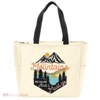 The Mountains Are Calling And I Must Go Tote Bag thumb 0