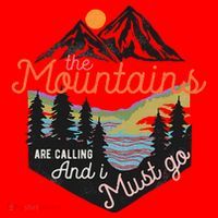 The Mountains Are Calling And I Must Go Santa Hat thumb 1