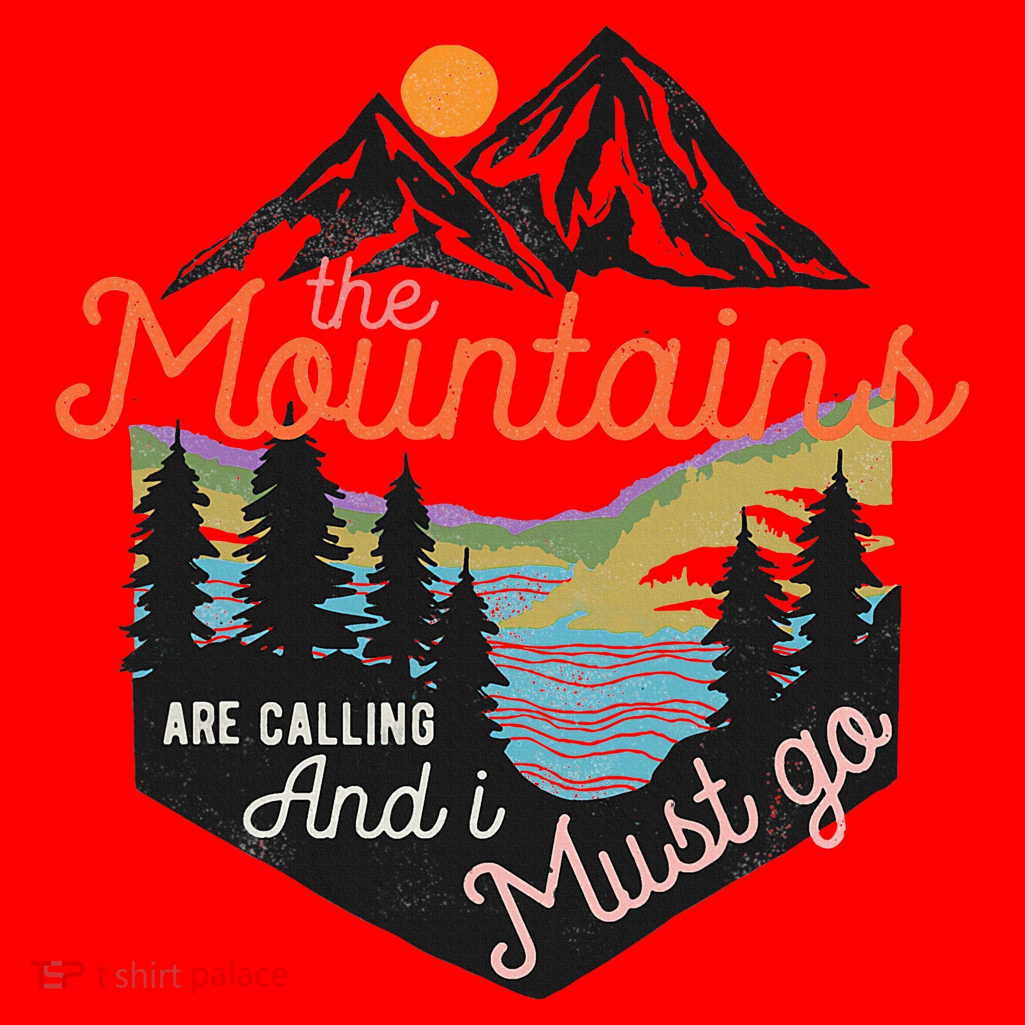 The Mountains Are Calling And I Must Go Santa Hat