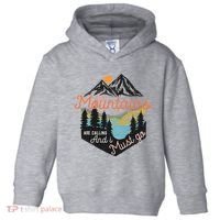 The Mountains Are Calling And I Must Go Toddler Hoodie thumb 0