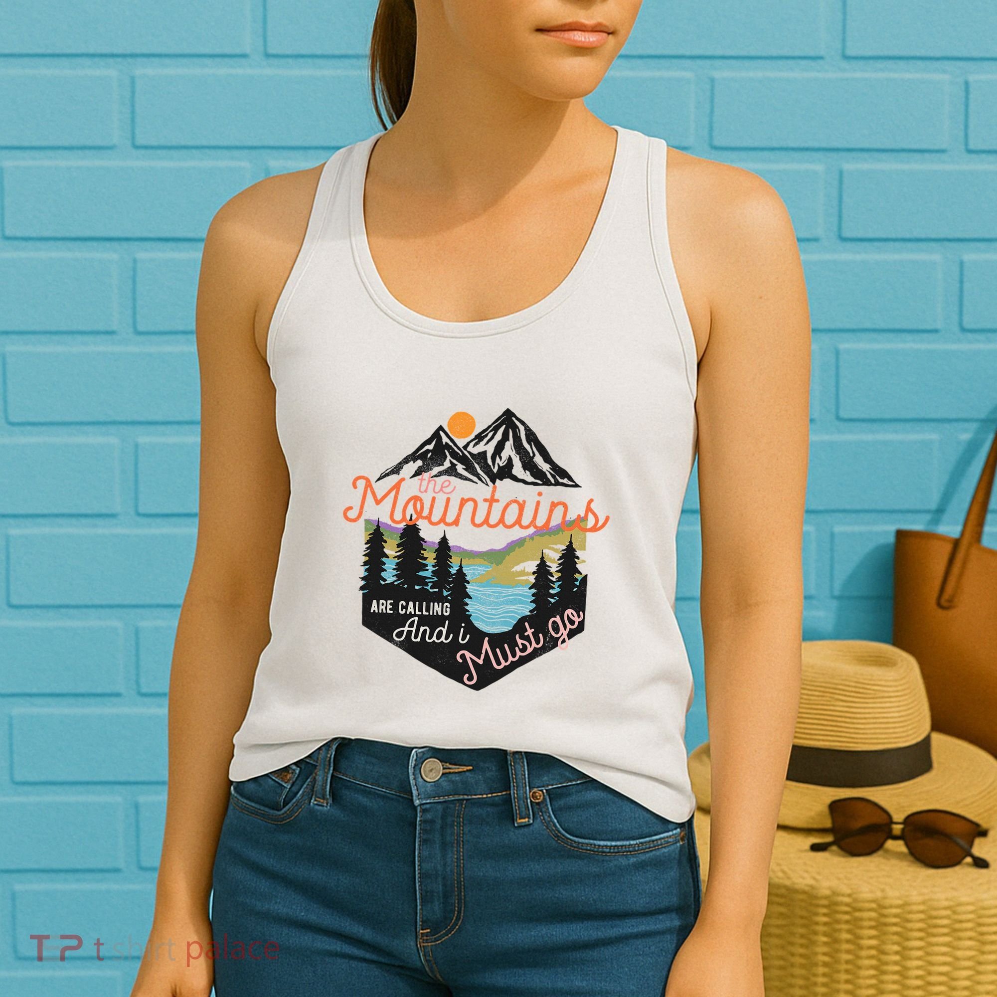 The Mountains Are Calling And I Must Go Women's Tank Top