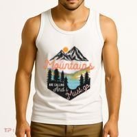 The Mountains Are Calling And I Must Go Tank Top thumb 3