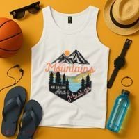 The Mountains Are Calling And I Must Go Tank Top thumb 4