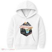 The Mountains Are Calling And I Must Go Kids Hoodie thumb 0